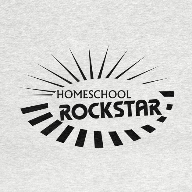 Homeschool Rockstar (Black) by MrPandaDesigns